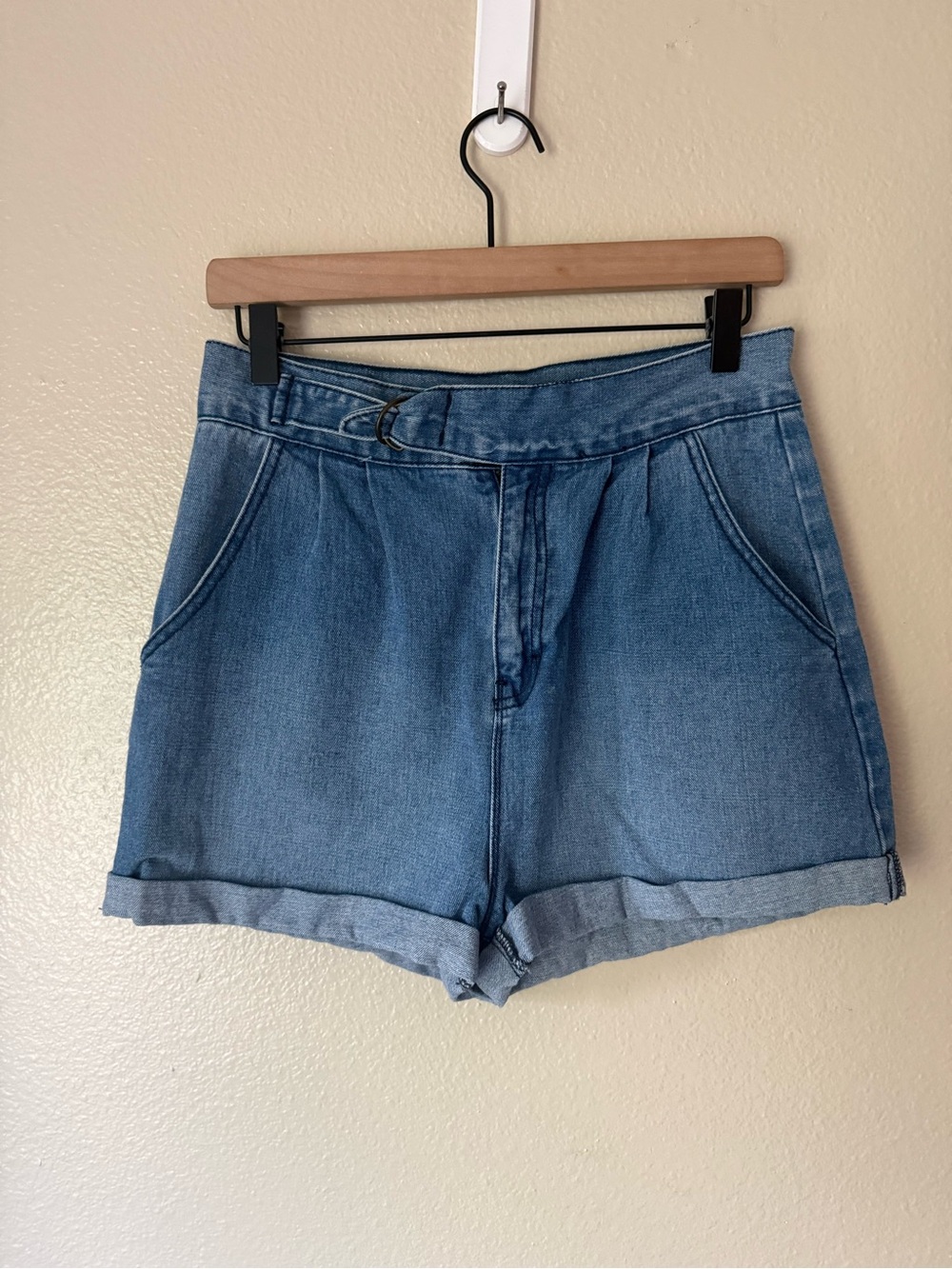 ❇️BDG Light Blue High-Waist Rolled Hem Denim Shorts 2 for $22❇️